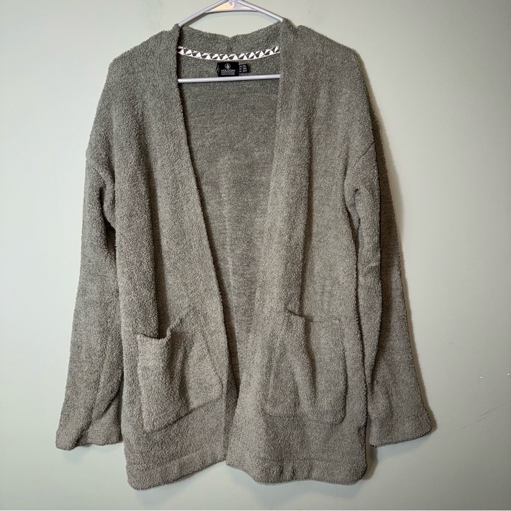 Volcom‎ Women’s Green Fleece Cardigan Pockets
M/L